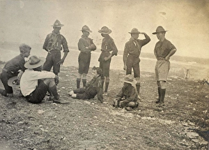Combermere Scout Troop (1st Barbados) having a rest