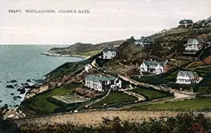 Mortehoe Prints: Combes Gate, Woolacombe, Devon