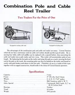 Highway Prints: Combination Pole and Cable Reel Trailer