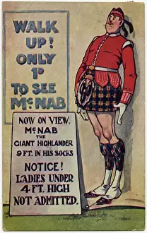 Lack Prints: Come see the Giant Highlander, but no short women allowed