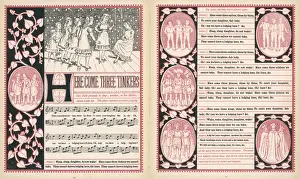 Tinkers Prints: Here come three tinkers, words and music