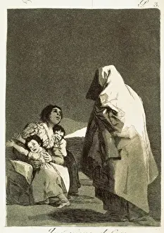 Burnished Prints: Here comes the bogeyman. Plate 3 of Los Caprichos