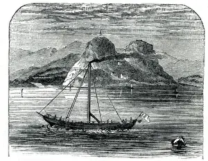 Greenock Prints: The Comet, early paddle steamer