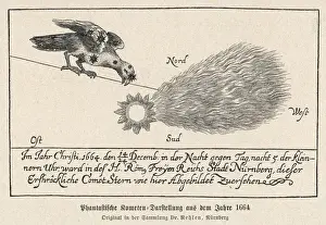 1664 Prints: Comet seen from Nuremberg, Germany