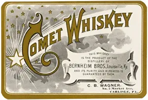 Philadelphia Prints: Comet Whiskey Label