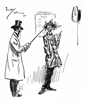 Crazy Prints: Comic caricature in a lunatic asylum by Phil May