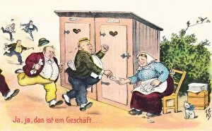Access Gallery: Comic German postcard -- paying for access