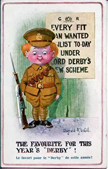 Scheme Prints: Comic patriotic postcard