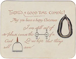 Stirrup Prints: Comic pictogram on a Christmas card