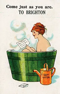 Brighton Prints: Comic Postcard, Brighton, Sussex