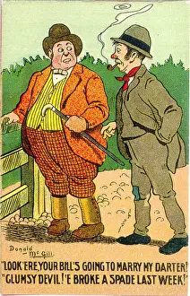 Scruffy Prints: Comic postcard, Future fathers-in-law Date: 20th century