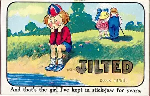 Rival Prints: Comic postcard, Little boy jilted Date: 20th century