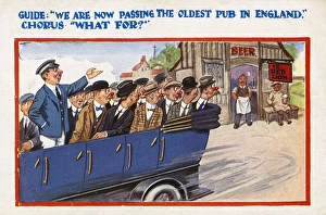 Alcoholics Gallery: Comic Postcard - Missing out on a drink
