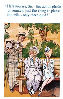 Offer Prints: Comic postcard, offer from a photographer Date: 20th century