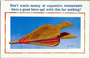 Expensive Gallery: Comic postcard, A pair of bellows Date: 20th century