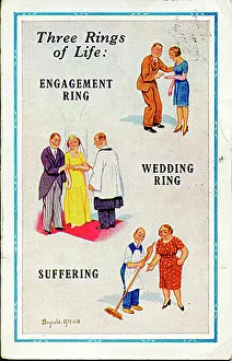 Suffer Prints: Comic postcard, Three Rings of Life