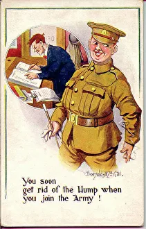Proud Prints: Comic postcard, wartime recruitment