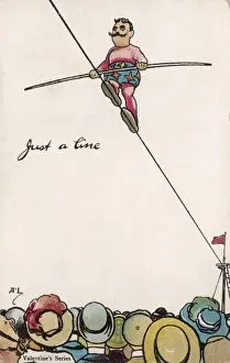 Starry Prints: Comic Tightrope Walker