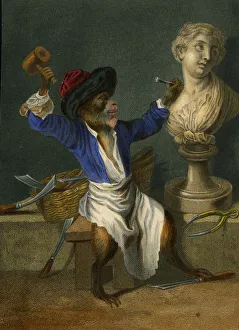 Mallet Gallery: Comical monkey sculptor