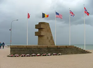 Beaches Collection: Comite du Debarquement Signal Memorial Bernieres