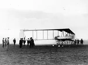 Commandant Prints: Commandant Felix testing the 80hp Gnome Dunne D8 at Hendon