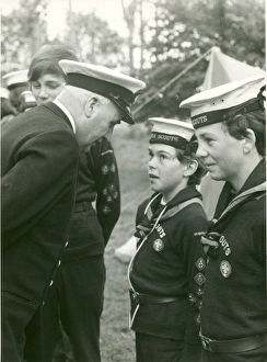 Images Dated 23rd January 2012: Commander Wheeler on RN inspection