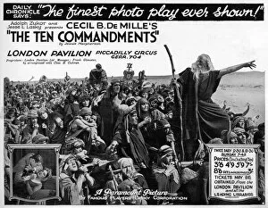 Images Dated 12th March 2018: The Ten Commandments film advertisement, 1924