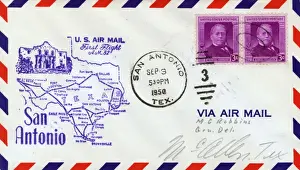 Commemorative envelope with stamps