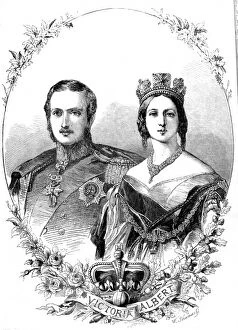 Images Dated 13th January 2005: Commemorative portrait of Queen Victoria and Prince Albert