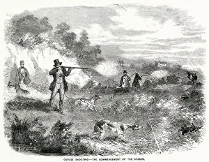 Commencement Prints: The commencement of the season. Date: 1858