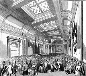 1844 Collection: The Commercial Room of Lloyds of London, 1844