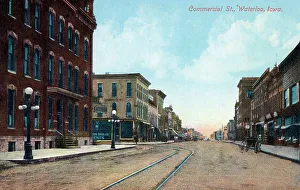 Iowa Prints: Commercial Street, Waterloo, Iowa, USA