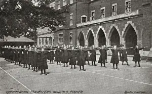 Routine Prints: Commercial Travellers Schools, Pinner - Girls Drill