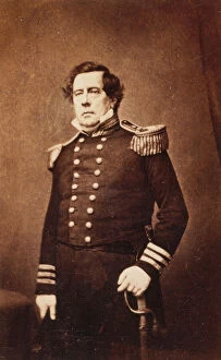 Facing Collection: Commodore Matthew C. Perry, three-quarter length portrait, s
