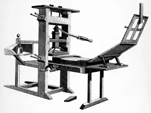 Presses Prints: Common printing press, 1811