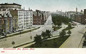 Commonwealth Avenue, Boston, Massachusetts, USA