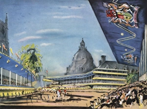 Images Dated 7th June 2011: Commonwealth and Empire Stands at Coronation, 1953
