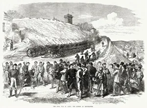 Images Dated 17th February 2021: Communard forces reinforcing their position at Montmartre