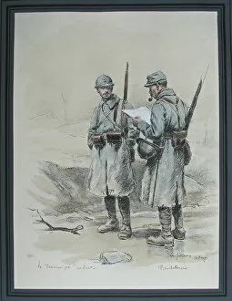 Images Dated 15th June 2012: A communication at the Front - Le Quesnoy