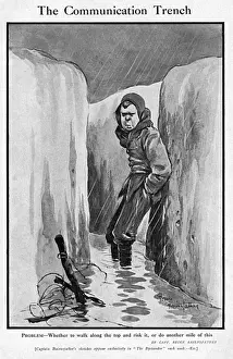 Rain Prints: The Communication Trench by Bruce Bairnsfather