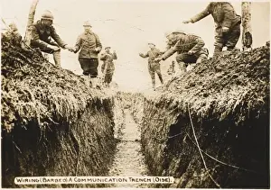 Oise Prints: Communications trench WWI