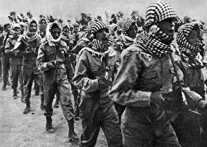 Images Dated 28th June 2016: Communist China - Palestinian soldiers marching