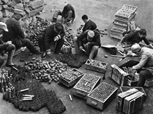 Grenades Collection: Communist China - sorting weapons and ammunition