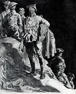Awaiting Prints: Company awaiting relief near Ville-sur-Ancre