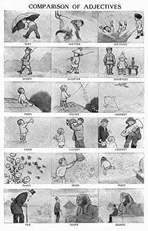 Shorter Prints: Comparison of adjectives, learning for children