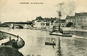 Steam Boat Gallery: Compiegne, France - The banks of the River Oise