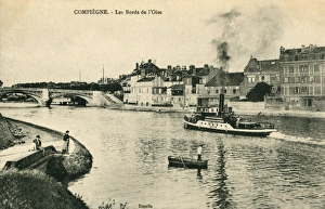 Steam Boat Gallery: Compiegne, France - The banks of the River Oise