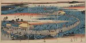 Kameido Prints: A complete view of the Plum Estate, Kameido