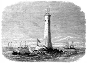 Completion Prints: The Completion of Wolf Rock Lighthouse, 1869