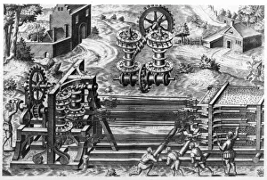 1588 Prints: Complex 16th Century Pulley System
